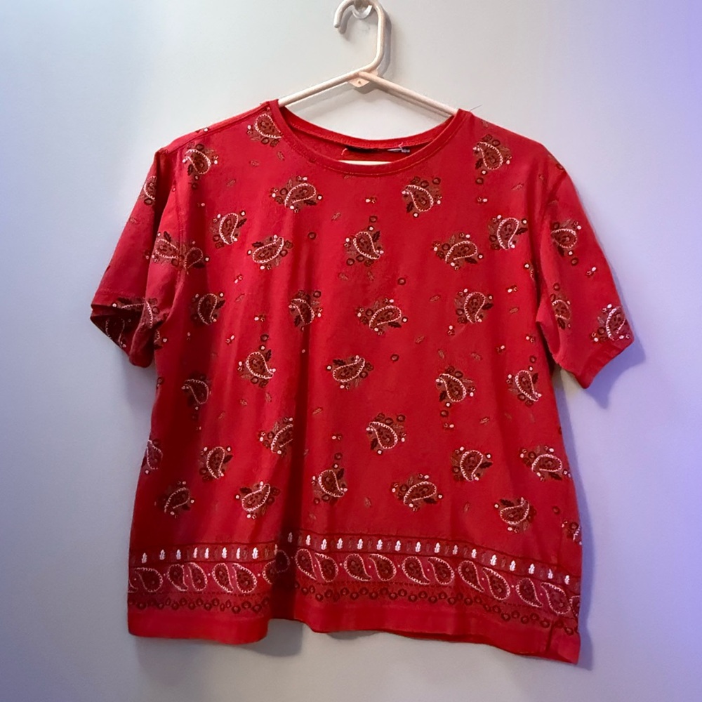 Paisley Red Kids Shirt